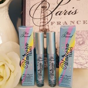 NIB 2 Too Faced Unicorn Tears Lip Toppers